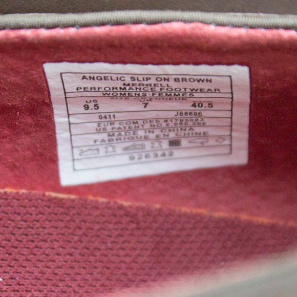 Merrell Brown Angelic Slip on Women size 9.5 - Picture 2 of 5